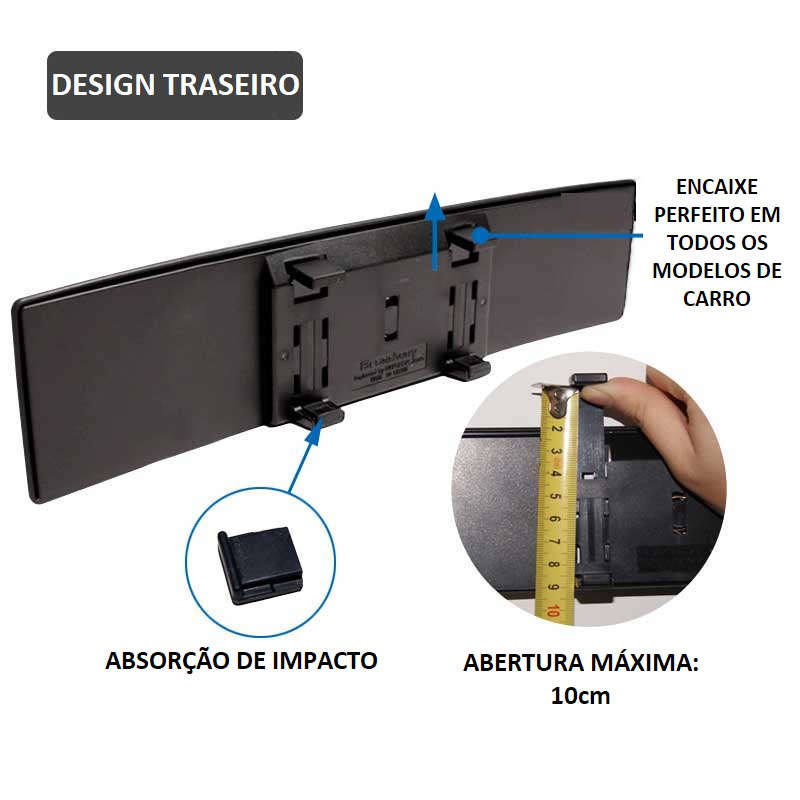 Retrovisor Panorâmico MasterView: Dirija sem pontos cegos